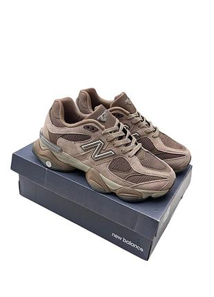 🔥кроссовки new balance 9060 коричневые (женские/человечи)🔥