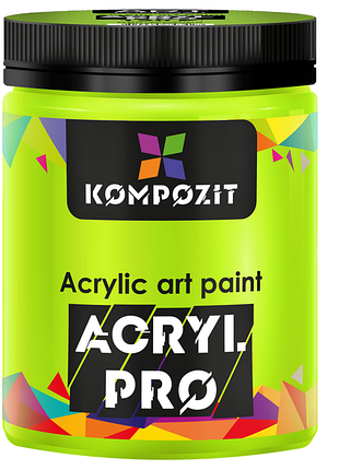Краска художественная acryl pro art kompozit 430 мл, 120 яро-зеленый