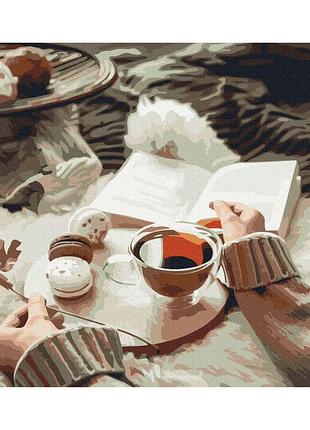 Картины по номерам «уютное чаепитие» bs52642 (48x60 см l)