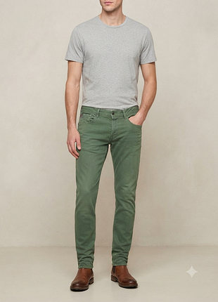 Replay anbass джинси в вінтажному стилі звуженні slim fit