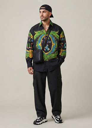 Armstrong vintage 80-90s рубашка оверсайз мужская как versace