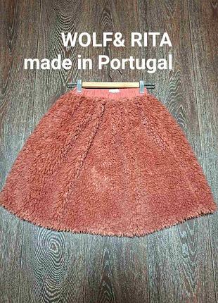 Wolf &amp; rita дизайнерская пушистая детская юбка р.6 lourdes skirt