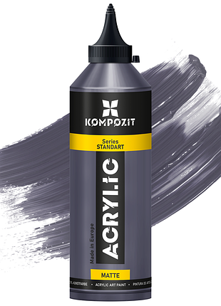 Краска акриловая standart kompozit 500 мл, 89 черный