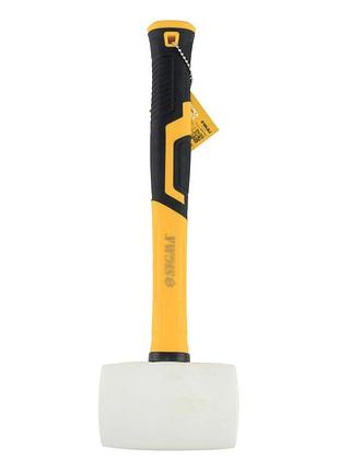 Киянка гумова біла 680 г фібергласова ручка sigma (4317311)