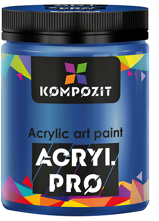 Краска художественная acryl pro art kompozit 430 мл, 370 кобальт синий светлый