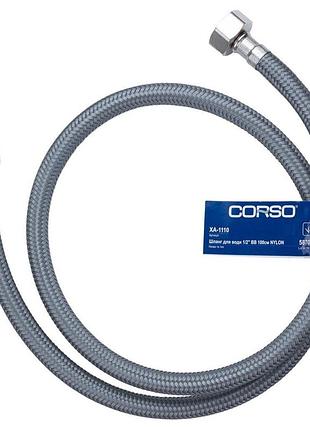 Шланг для воды 1/2" вв 100см nylon corso xa-1110 (9690110)