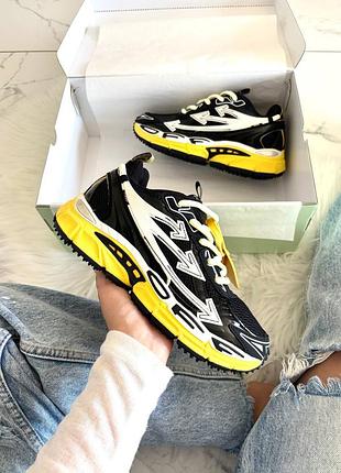 Off-white be right back black yellow