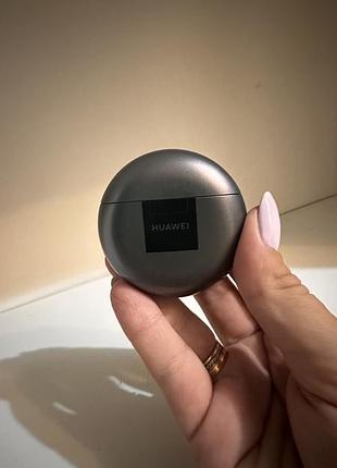 Оригинальные беспроводные наушники huawei freebuds 4 (silver frost) tws б/у с шумоподавлением