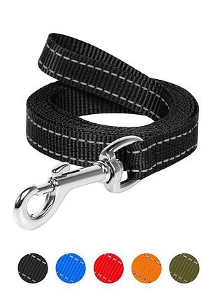 Поводок "dog extreme" из нейлона (ширина 14мм, длина 150см) черный