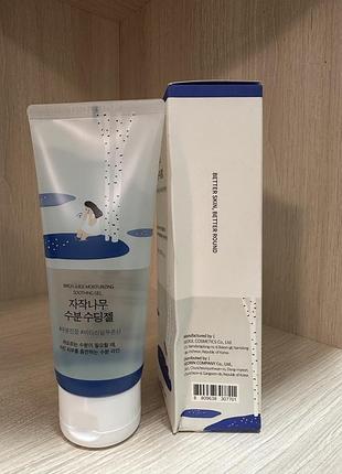 Заспокійливий гель з березовим соком round lab birch juice moisturizing soothing gel, 150мл