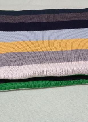 Супер большой мягкий разноцветный трикотажный шарф палантин1 фото