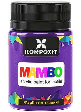 Краска по ткани mambo art kompozit, 50 мл, 21 ультрамарин фиолетовый