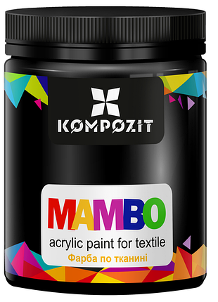 Краска по ткани мамво art kompozit, 450 мл, 23 черный
