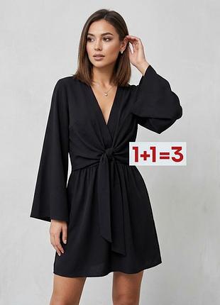 1+1=3 🎁красива легка сукня на зав'язці від topshop