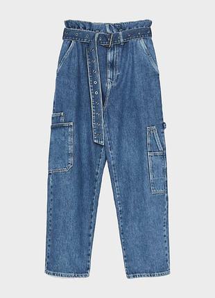 Джинсы мом женские bershka 26 размер s