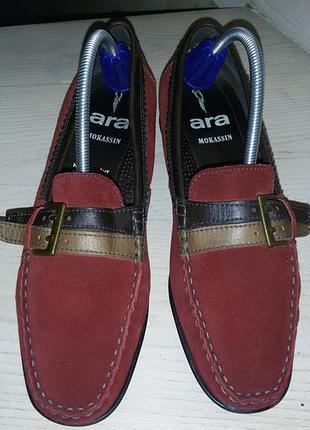 Ara (німеччина)- зручні замшеві мокасини р.40 ( 26,5 см)