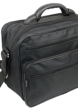 Мужская сумка, портфель из полиэстера wallaby 2651 черная