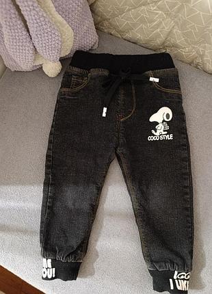 Теплые джинсы 92 размера
