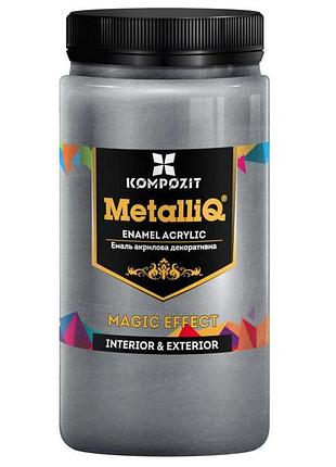 Емаль акрилова metalliq® банка 900 г, 900 г, платина