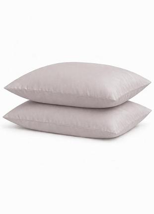 Комплект наволочек ecotton 50х70 см из сатина 2 шт (арт. 15-4503 chateau grey) кремовый