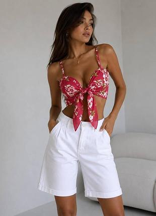 Топ на завязке женский tezenis разноцветный l код: 1mt183 red