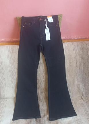 Нові жіночі джинси кльош marks & spencer magic slim flare high rise (розмір uk 10 / eur 38)