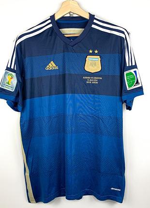 Футбольна футболка adidas argentina world cup 2014 final away kit (збірна аргентини) розмір xl
