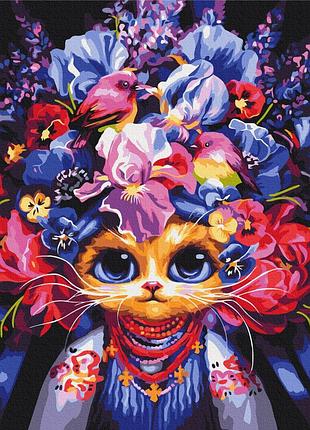 Картина по номерам «летняя кошка © марианна пащук» bs54081 (48x60 см l)