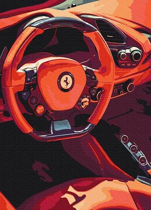 Картина за номерами "за кермом ferrari" bs52464 (48x60 см l)