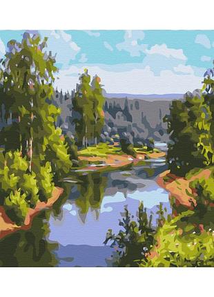 Картина за номерами "шлях від джерела" bs52685 (48x60 см l)
