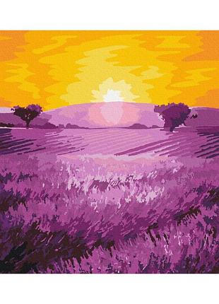 Картина за номерами "схід над лавандою" bs52690 (48x60 см l)
