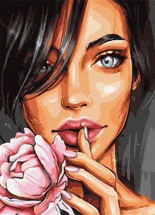 Картины по номерам «портрет розы» bs40587 (40x50 см)
