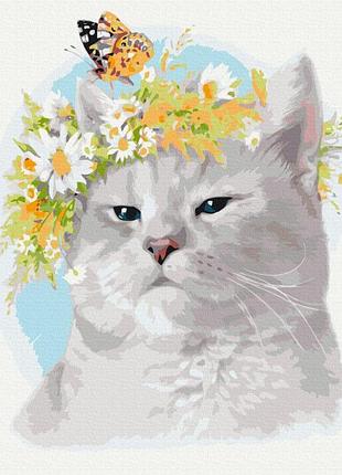 Картины по номерам «настроение кота» bs52540 (48x60 см l)