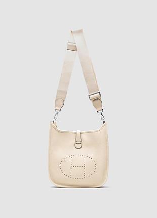 Сумка эрмес гермес хермес evelyne 28 cream