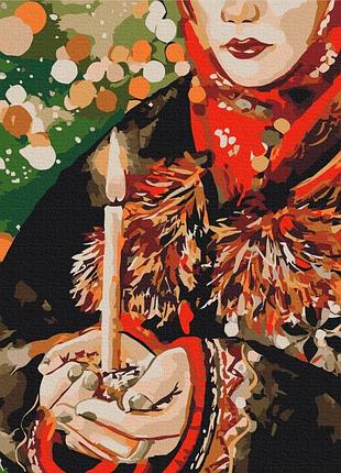 Картина по номерам «рождественская свеча © карины зимина» bs53437 (40x50 см)
