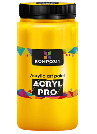 Краска художественная acryl pro art kompozit 1 л, 116 желтый основной