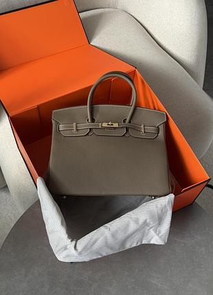 Сумка эрмес гермес хермес birkin 35 etoupe/gold