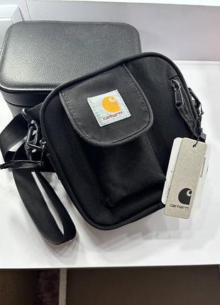 Сумка через плече / месенджер carhartt wip essentials bag (чорна)