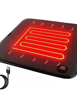 Коврик с подогревом от usb 45×45 см bisheffect heating cushion 9584 — двусторонний, для дома и офиса