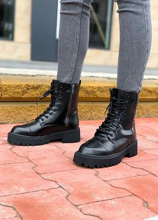 ❄️зимние женские чёрные ботинки❄️ boot black winter