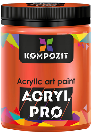 Краска художественная acryl pro art kompozit 430 мл, 062 кадмий оранжевый