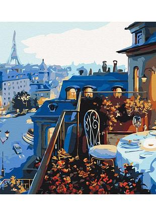 Картина за номерами "краєвид на париж" bs1107 (40x50 см)