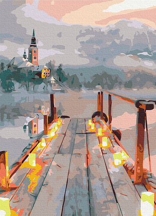 Картины по номерам «романтика зимнего вечера» bs33950 (40x50 см)