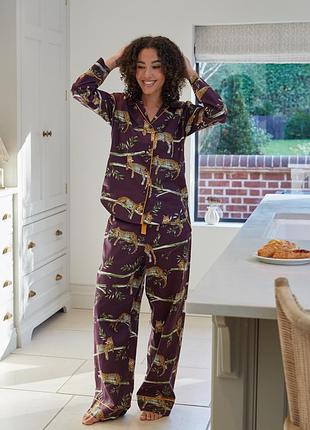 Пижама женская cyberjammies wild slumber 5628-5629 хлопок и модал широкие брюки