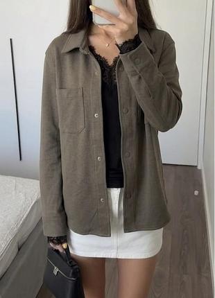 Утеплена сорочка щільна zara