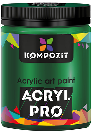 Краска художественная acryl pro art kompozit 430 мл, 356 зеленый особый