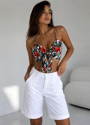 Топ на завязке женский tezenis разноцветный l код: 1mt183 jungle
