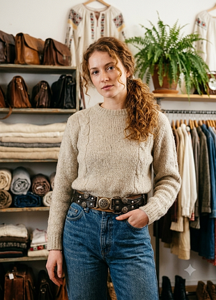 Редкий винтажный ремень sima design, австрия (trachten / boho)