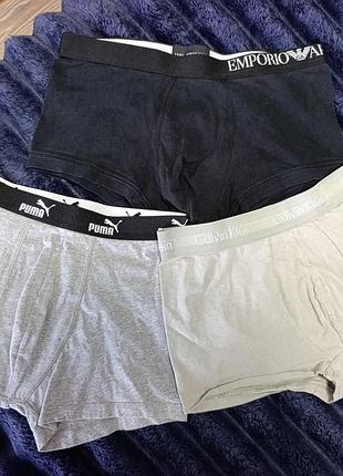 Трусы мужские набор emperio armani puma calvin klein
