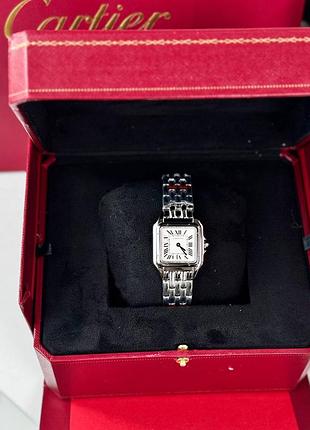 Годинник cartier panther medium срібло та подвійне поєднання